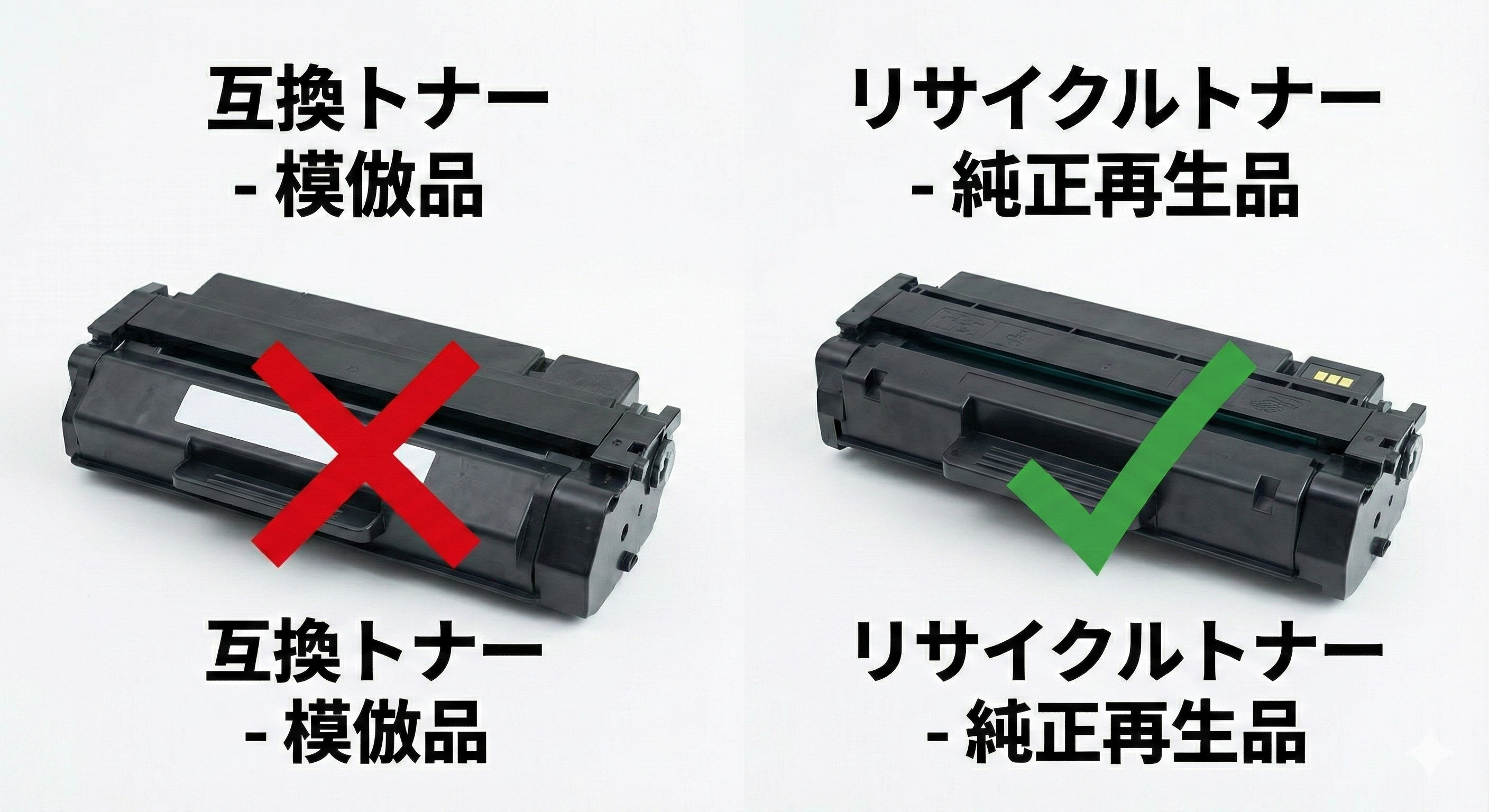 リサイクルトナー（リユーストナー）の本当のデメリットとは