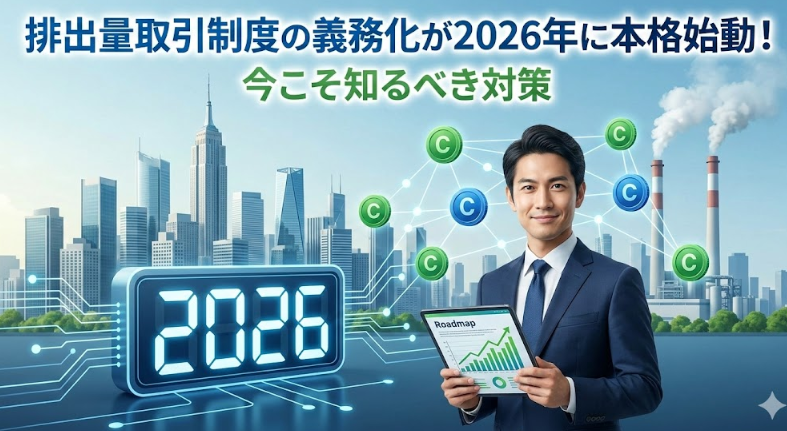 排出量取引制度の義務化が2026年に本格始動！今こそ知るべき対策