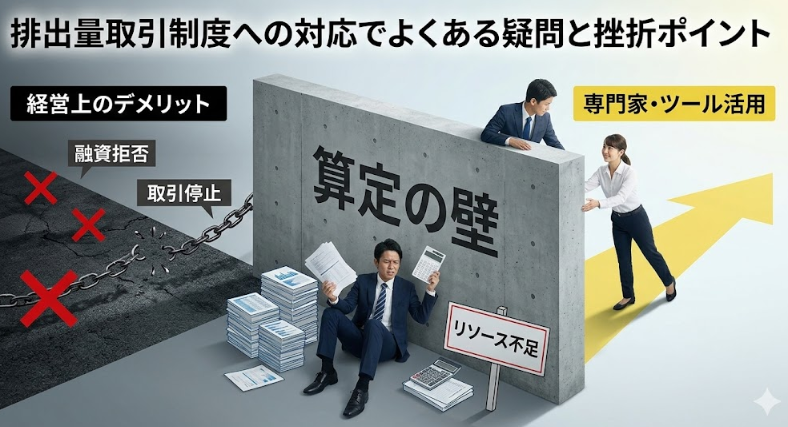 排出量取引制度への対応でよくある疑問と挫折ポイント